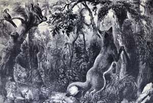 La volpe perplessa da N. and Ives, J.M. Currier